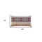 Edge Collections - 26 x 14 x 6.25 inches - Red - Timeless Patterned Lumbar Pillow for Living Room - 1 Piece